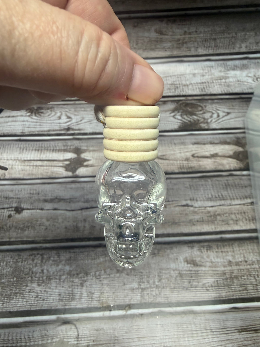 clear skull air freshener